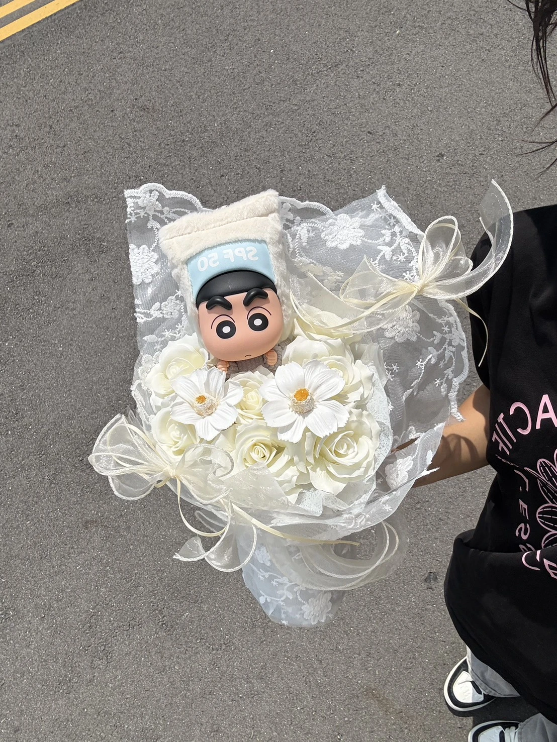 蠟筆小新造型香皂花束