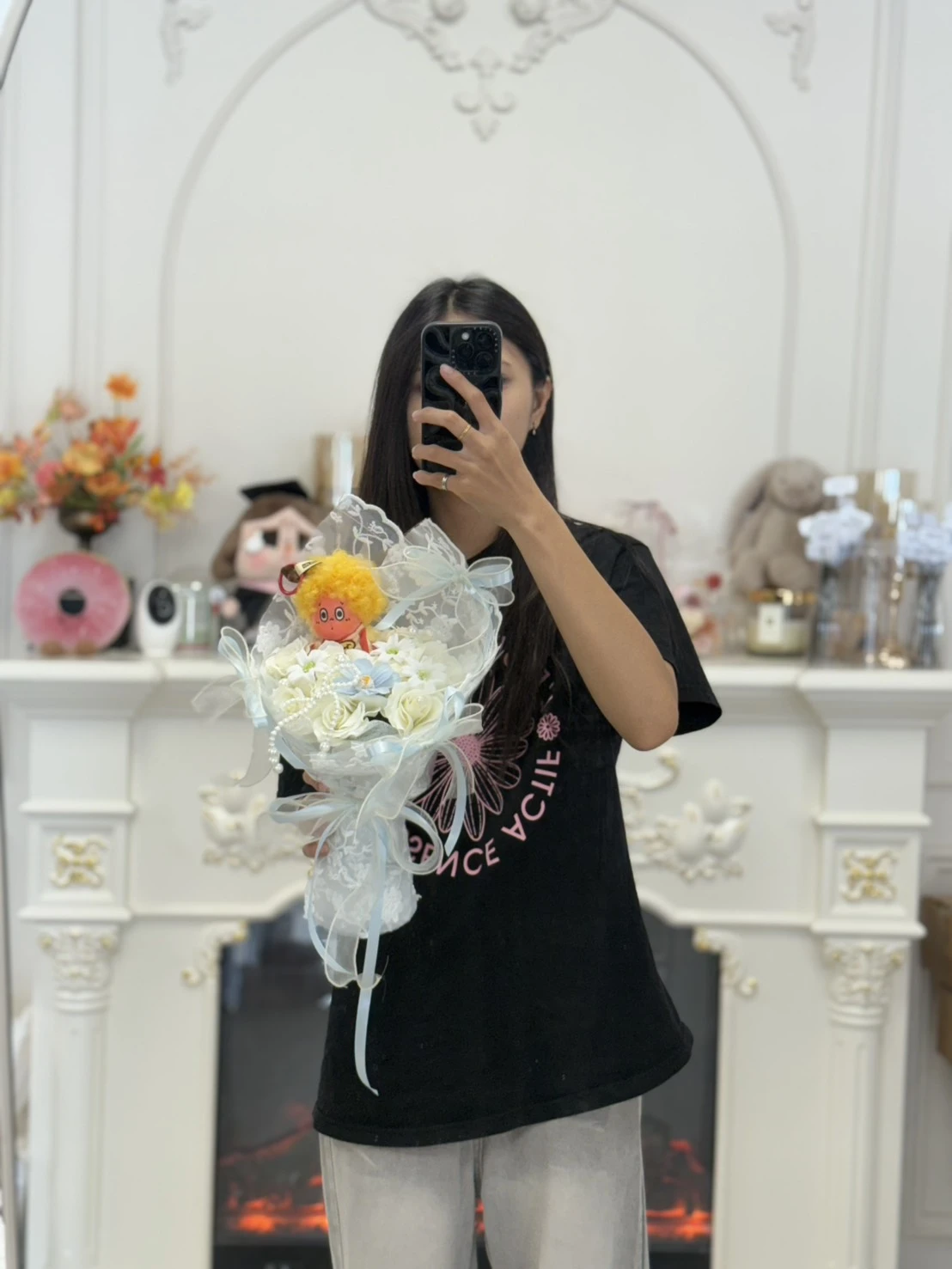 爆米花星星人香皂花束
