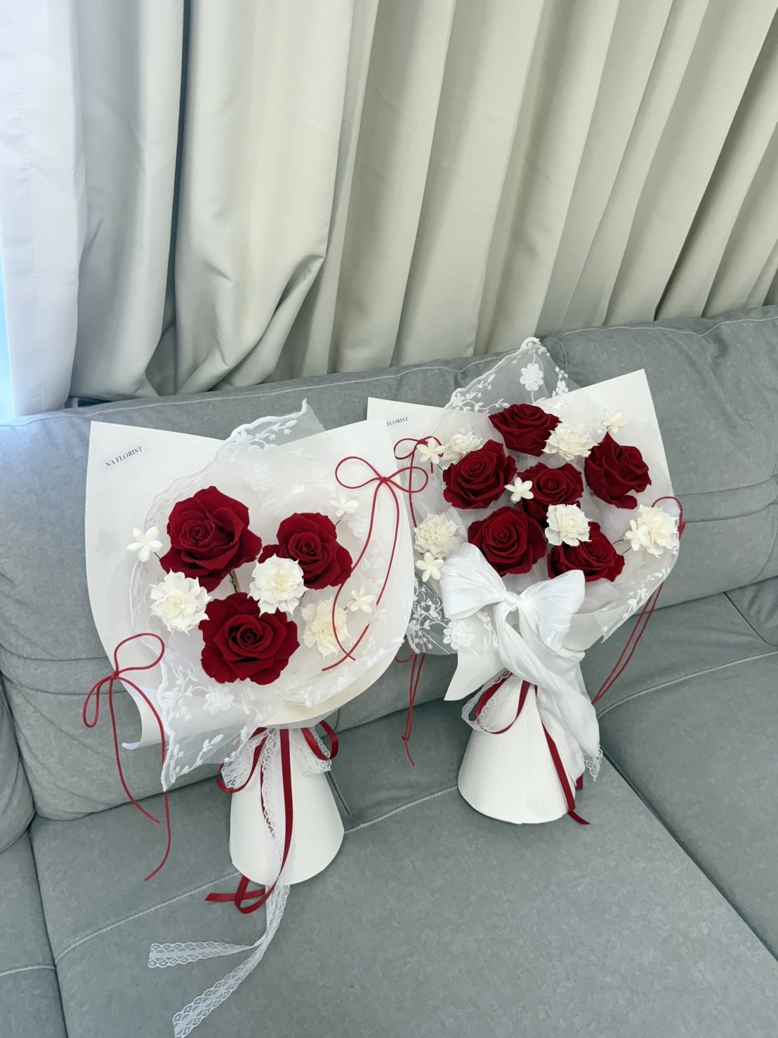 紅玫瑰永生花束