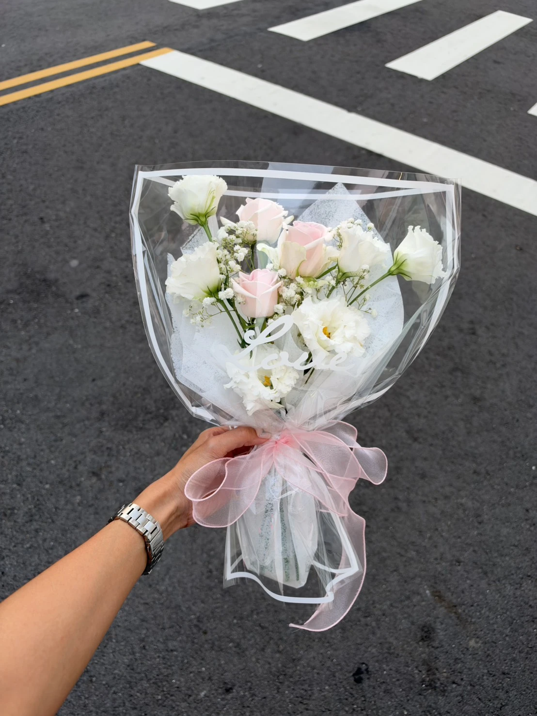 見面桔梗玫瑰小花束（無包裝