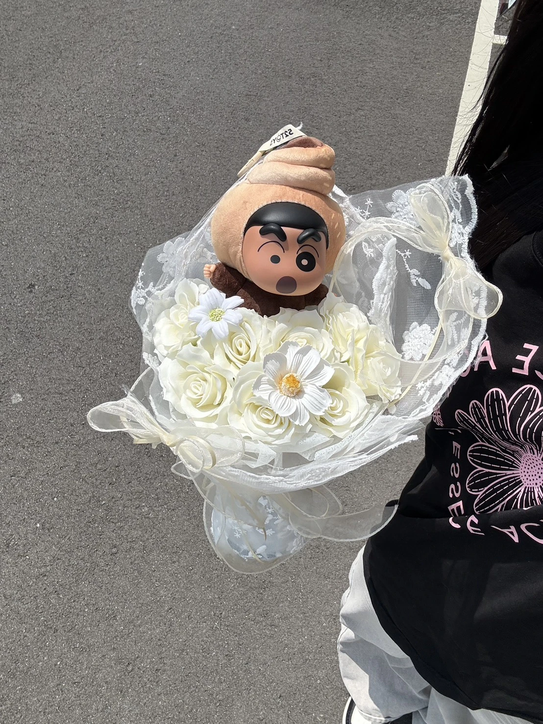 蠟筆小新造型香皂花束