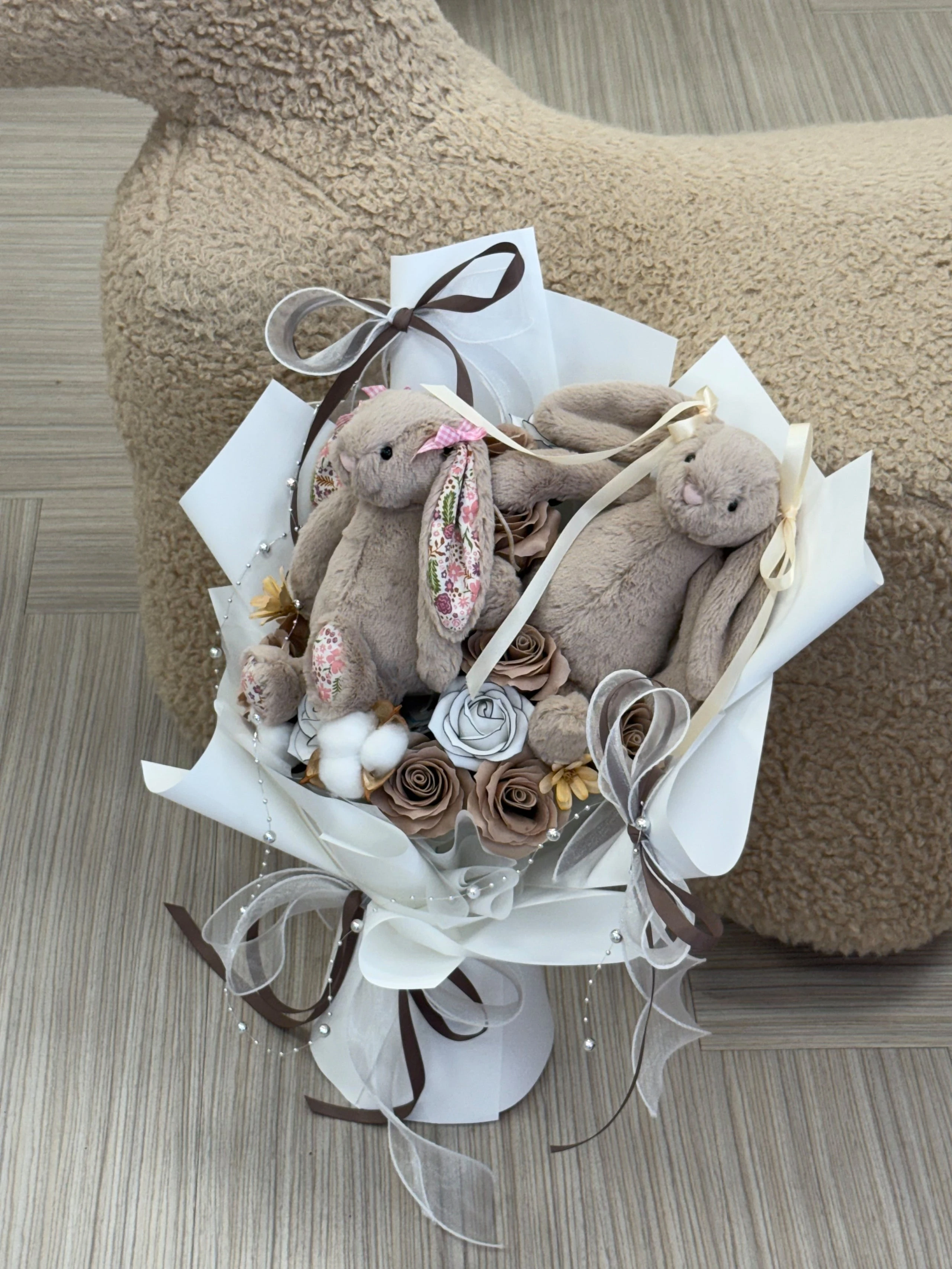 Jellycat碎花雙兔