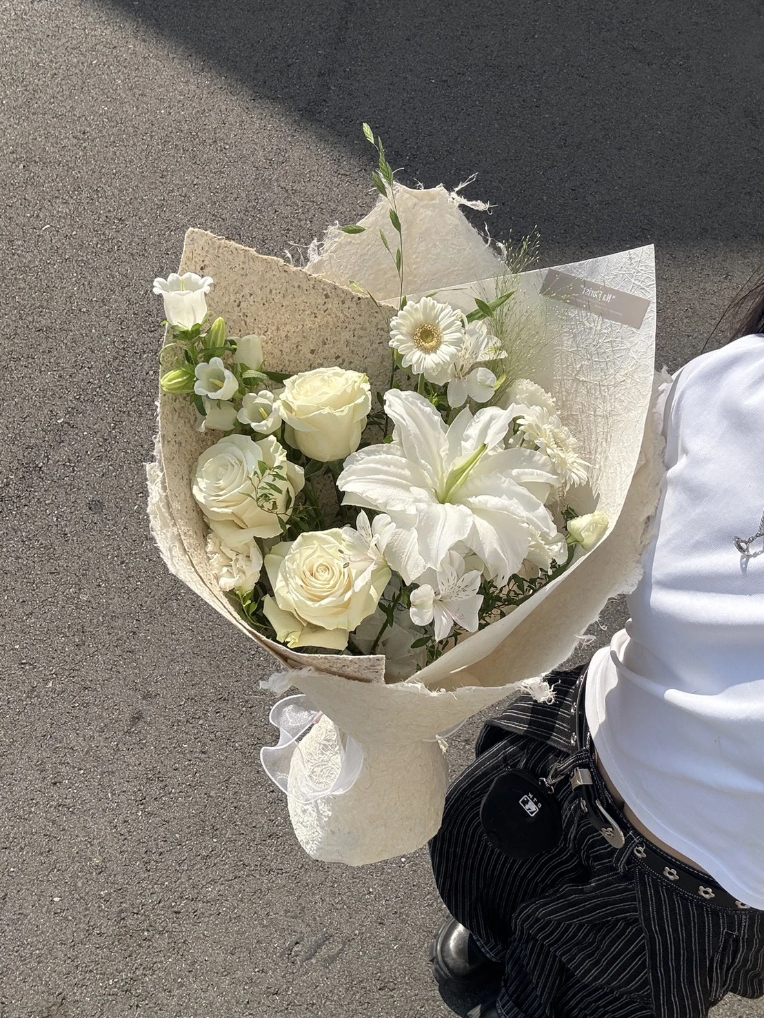白太陽玫瑰花束