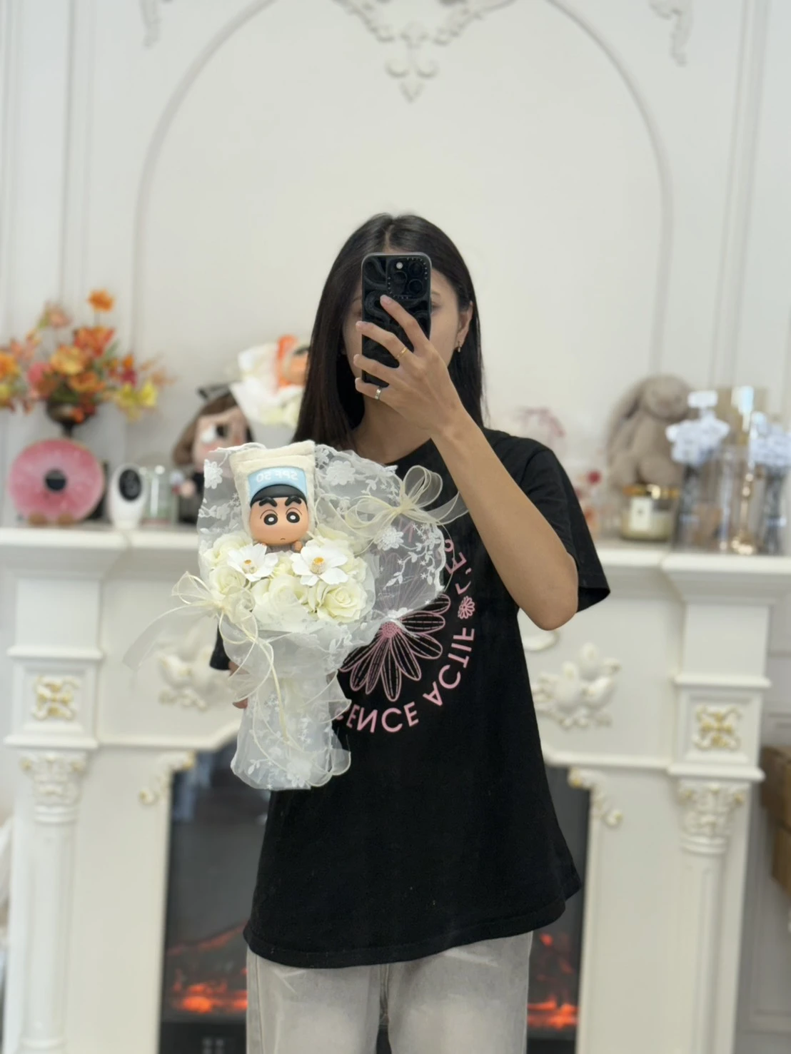 蠟筆小新造型香皂花束