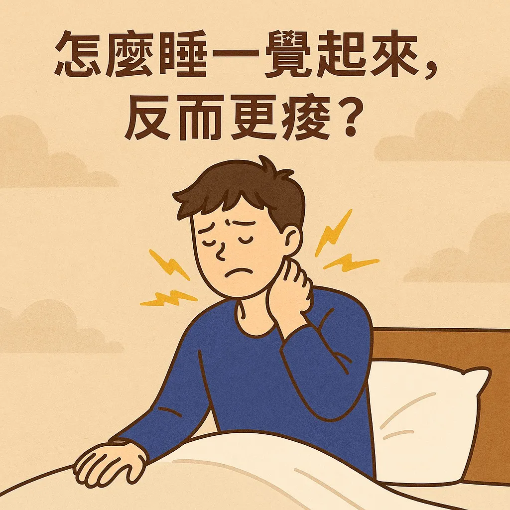 怎麼睡一覺起來，反而更痠？筋膜調理,台北筋膜調理,淡水筋膜調理