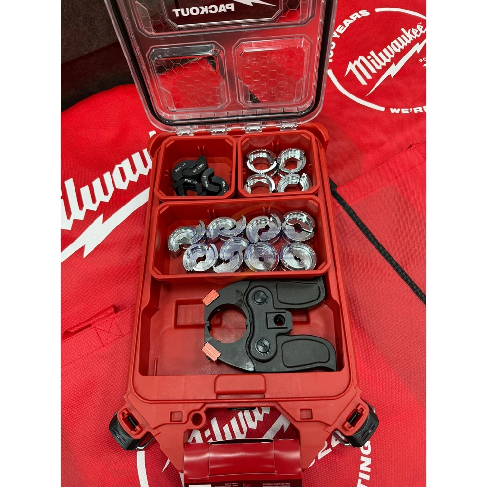 南慶五金 含稅 M18HCC美沃奇MILWAUKEE 18V鋰電液壓6T剪電纜線機 3用壓接機大全配(單買模具請私訊唷)