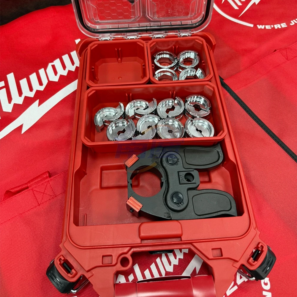 南慶五金 含稅 M18HCC美沃奇MILWAUKEE 18V鋰電液壓6T剪電纜線機 3用壓接機大全配(單買模具請私訊唷)