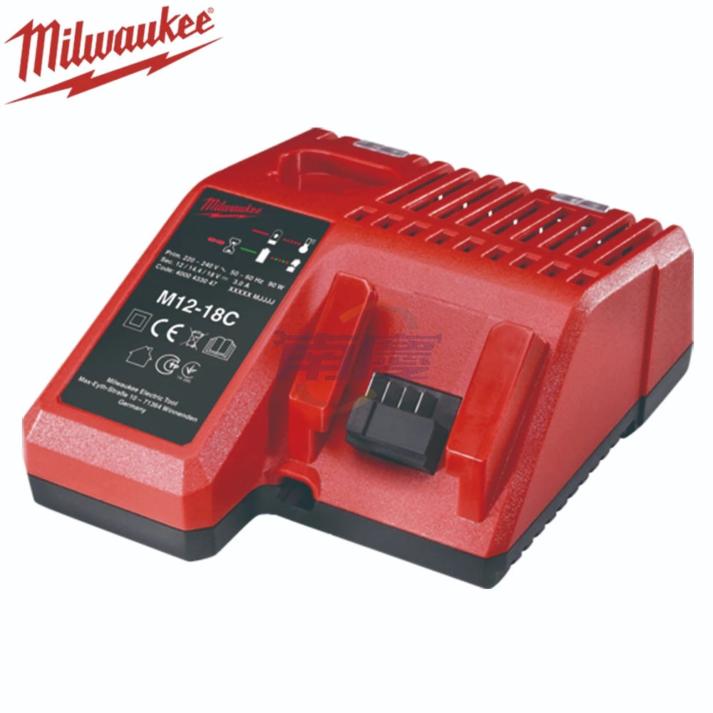 南慶五金 含稅 美沃奇MILWAUKEE 12V與18V兩用充電器 M12-18C(110V/220V全電壓)