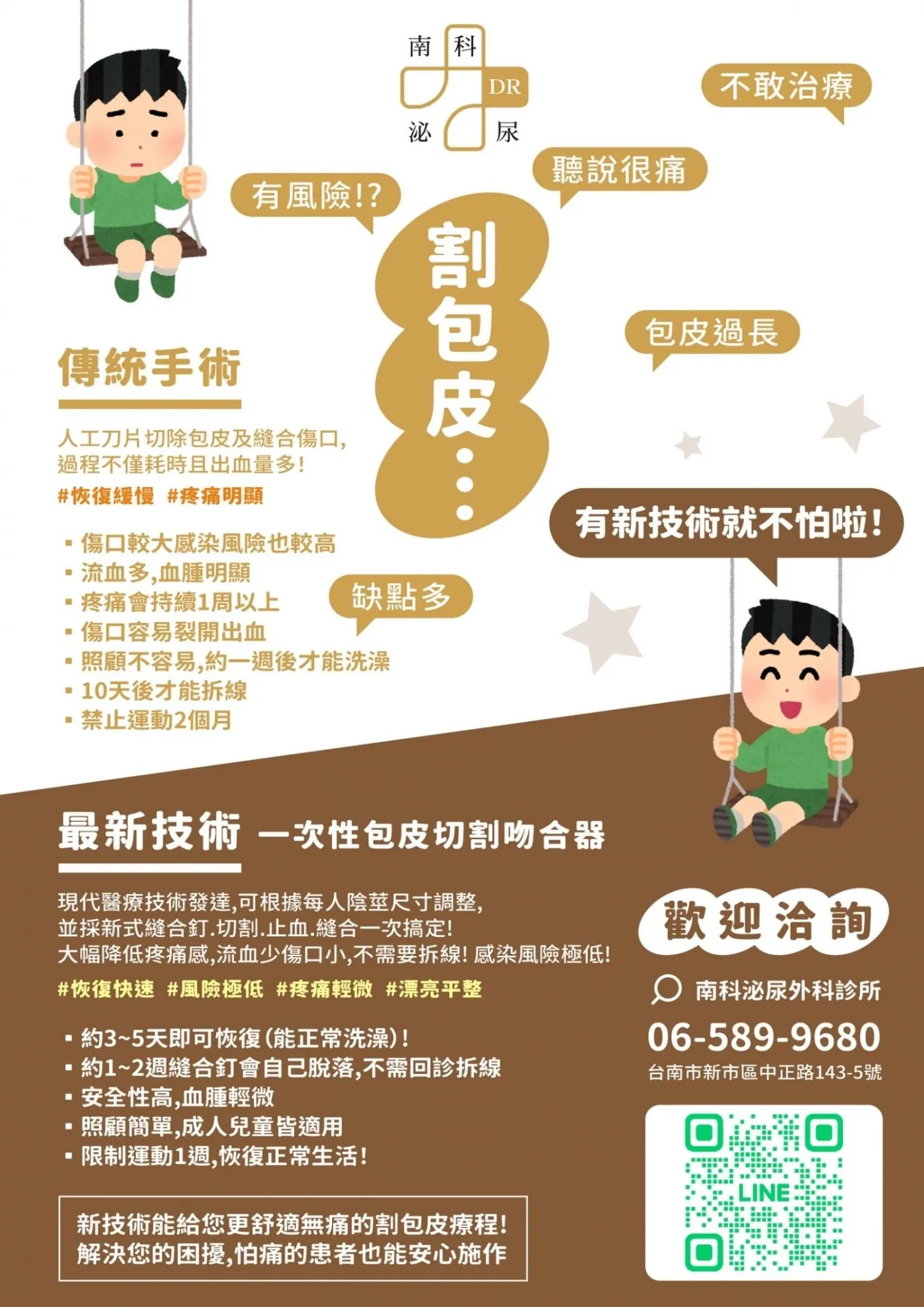 聽說割包皮很痛又有風險！？ #選擇最新技術就不怕啦