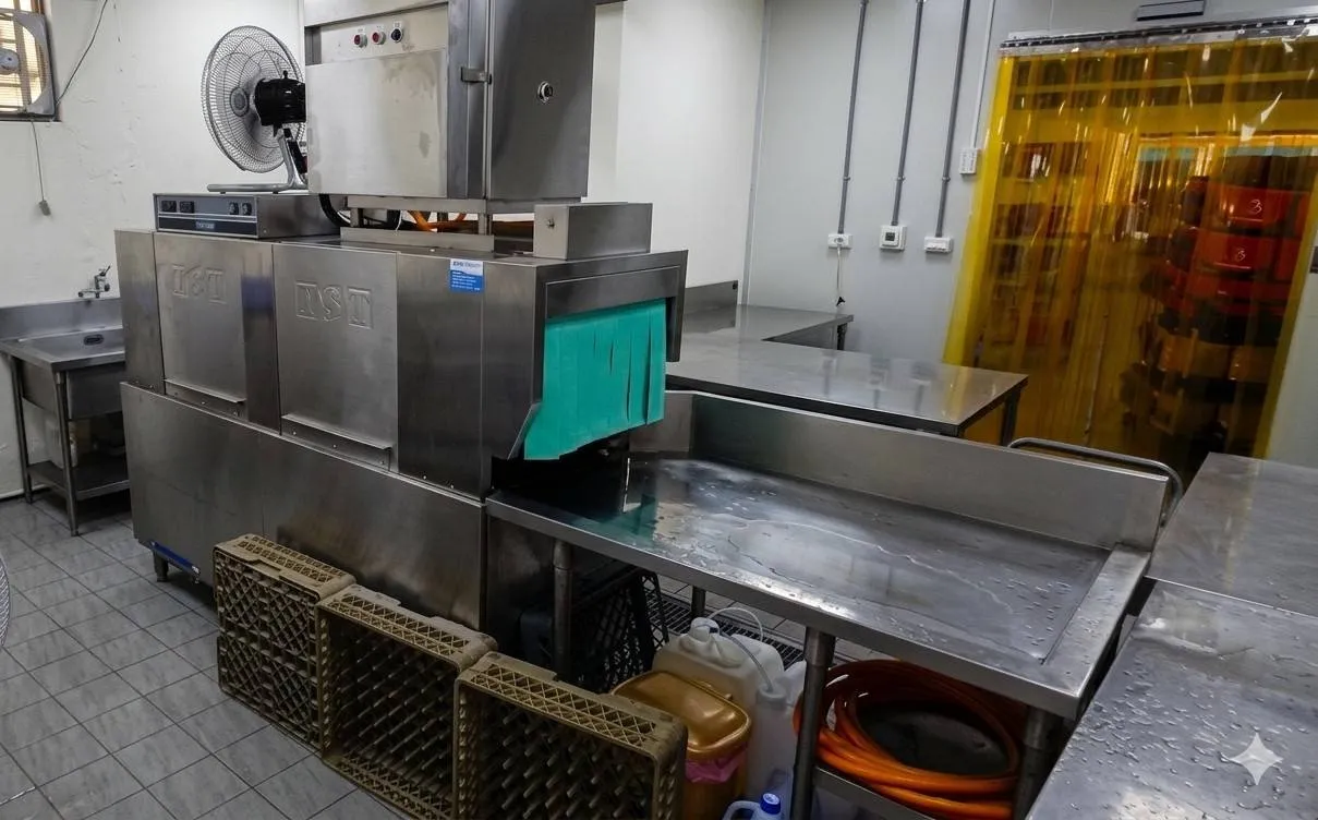 勾籃式商用洗碗機-玉膳坊頂級月子&調養餐中央廚房