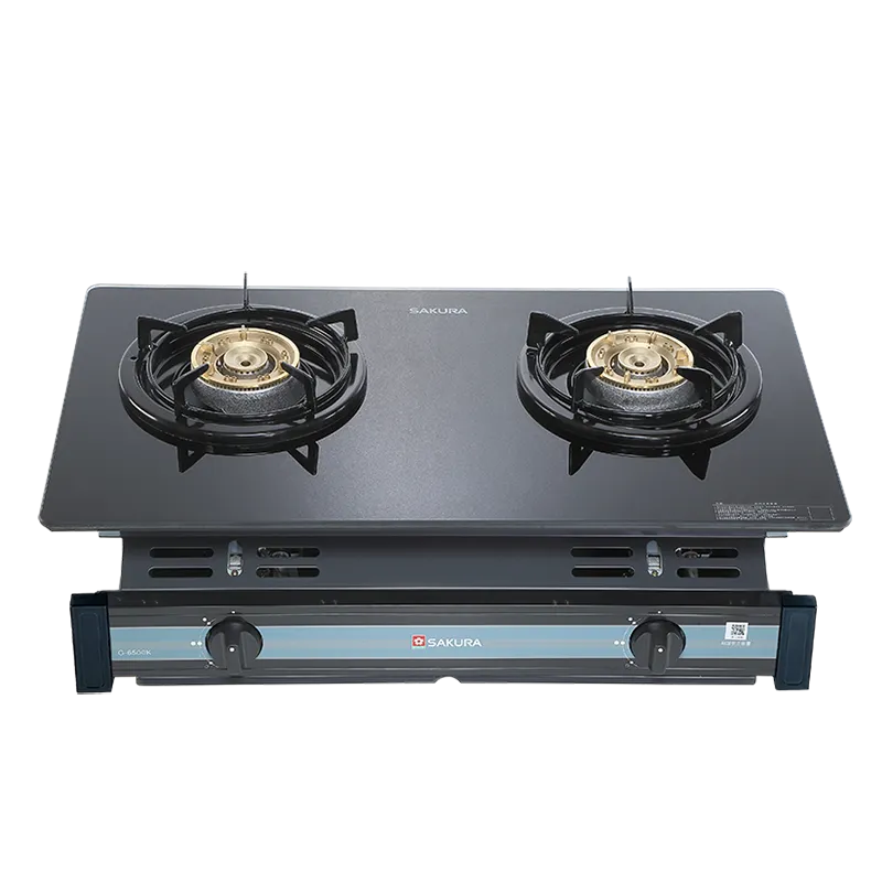 G6500KG兩口玻璃面板嵌入爐