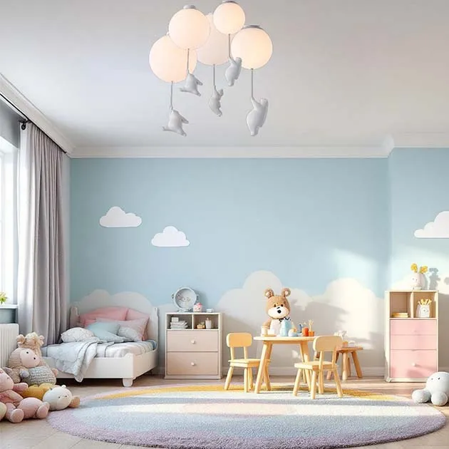 月下之熊吸頂燈(寬200*高410mm-中款)