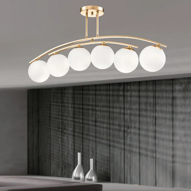 金髮女孩吊燈-6燈