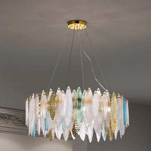 青桐林琉璃吊燈(大款寬800*高300*線長1000mm)-圓