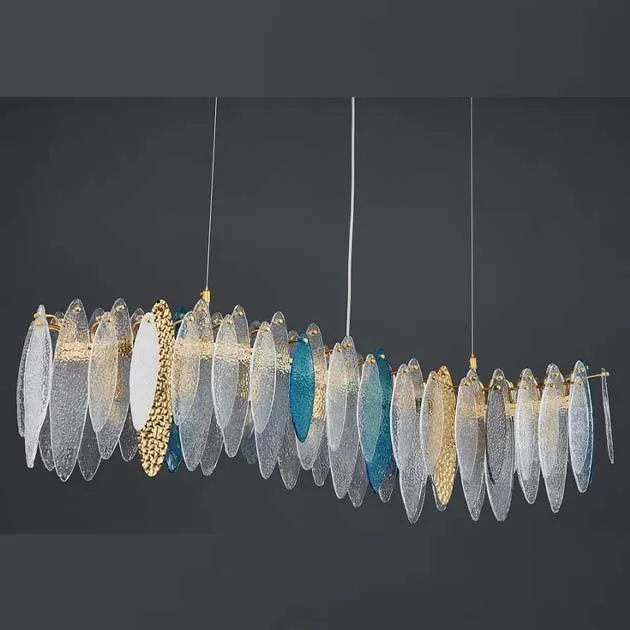 青桐林琉璃吊燈(小款長900寬200*高470mm)-長