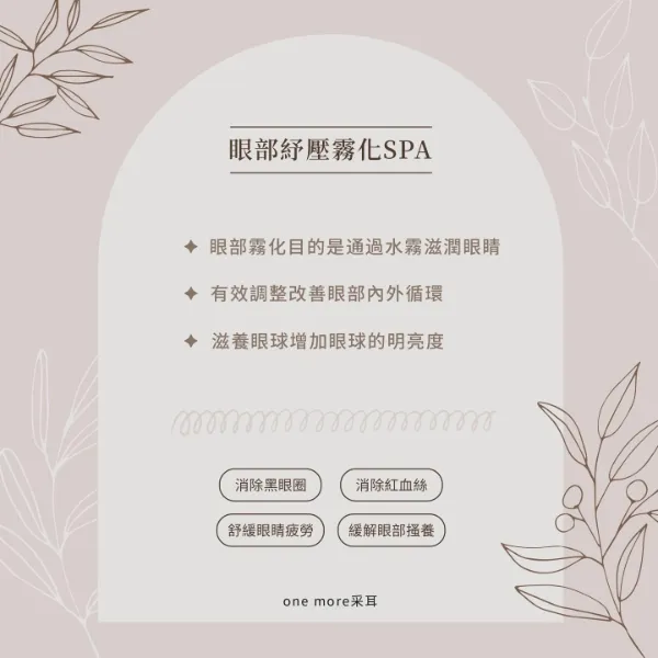眼部紓壓霧化SPA