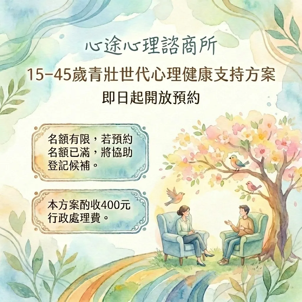 政府方案｜青壯世代心理健康支持方案