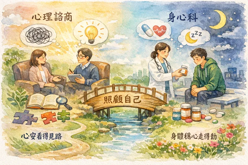 心理諮商、身心科怎麼選？心安了，才看得見路。