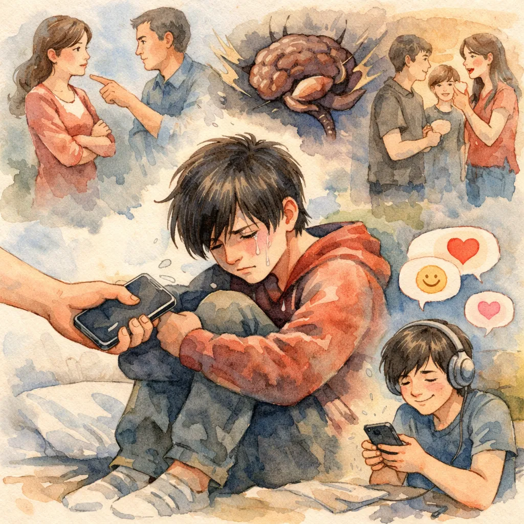 孩子手機成癮、3C成癮怎麼辦？斷網就暴怒背後的心理真相｜桃園心途心理諮商所