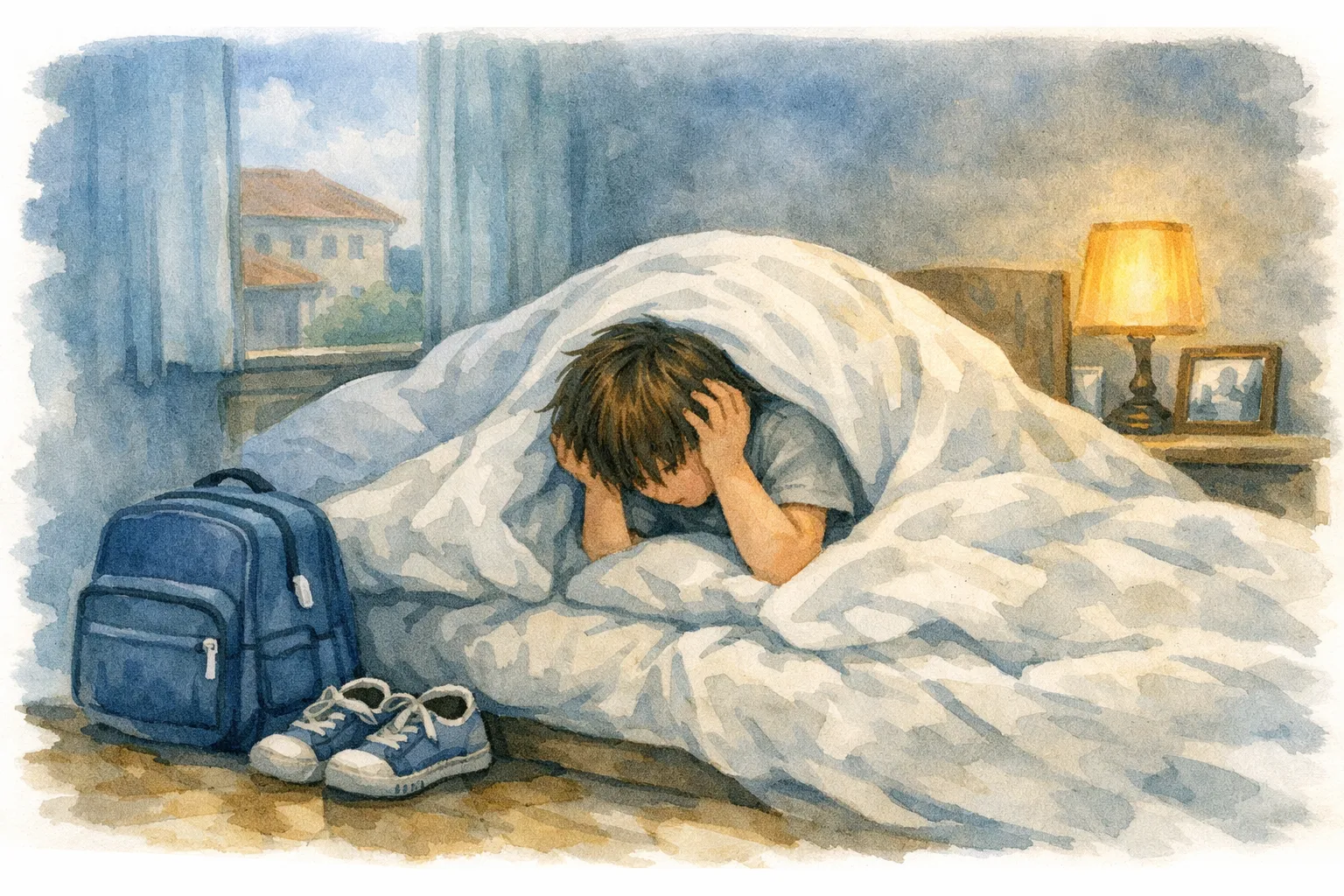 孩子拒絕上學的痛苦心情