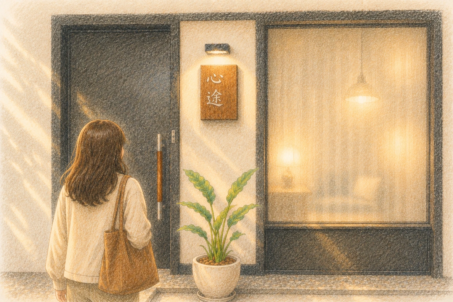 心途心理諮商所桃園火車站旁環境入口，第一次諮商安心抵達