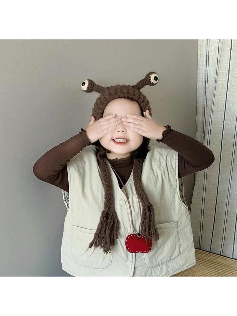 IG打卡必備款 超Q可愛觸角 造型帽 抓周 收涎必備 嬰幼兒寫真 保暖帽 嬰兒帽 ins韓風 寶寶