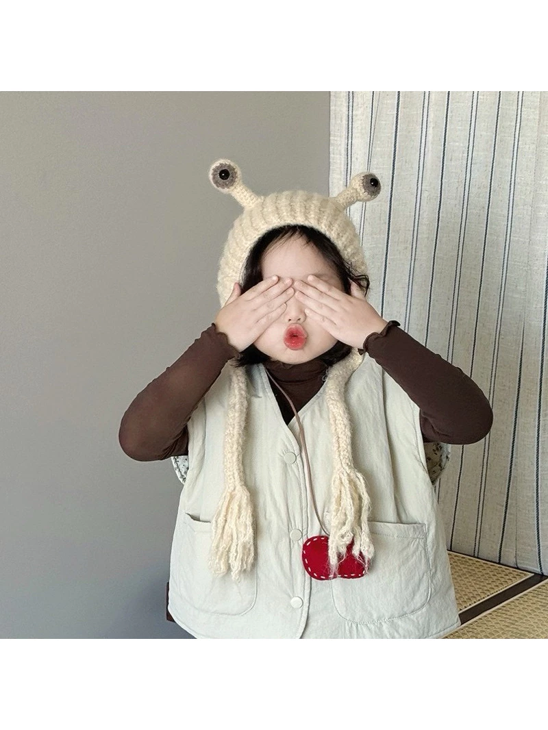 IG打卡必備款 超Q可愛觸角 造型帽 抓周 收涎必備 嬰幼兒寫真 保暖帽 嬰兒帽 ins韓風 寶寶