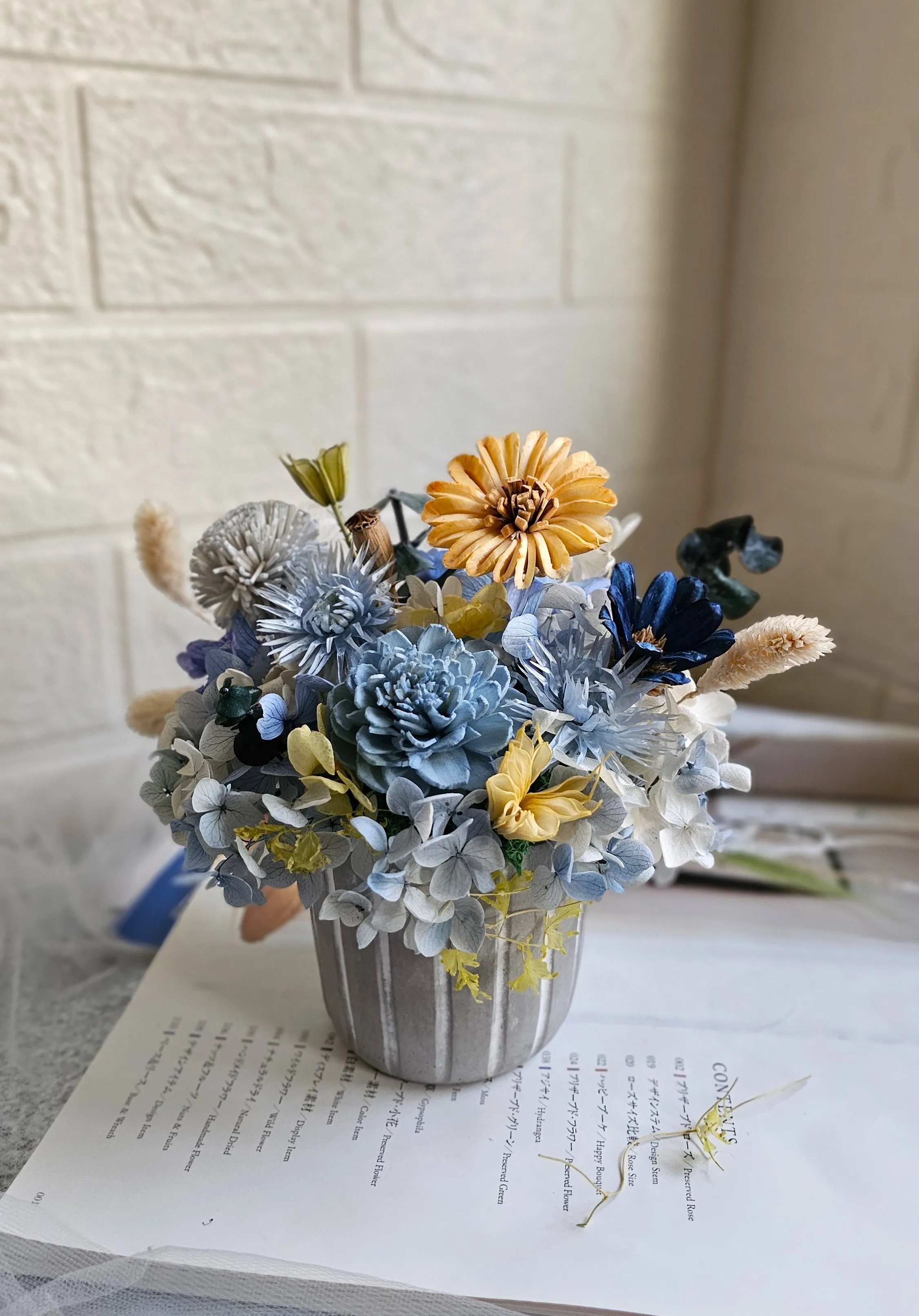 藍霧拾光-永生桌花