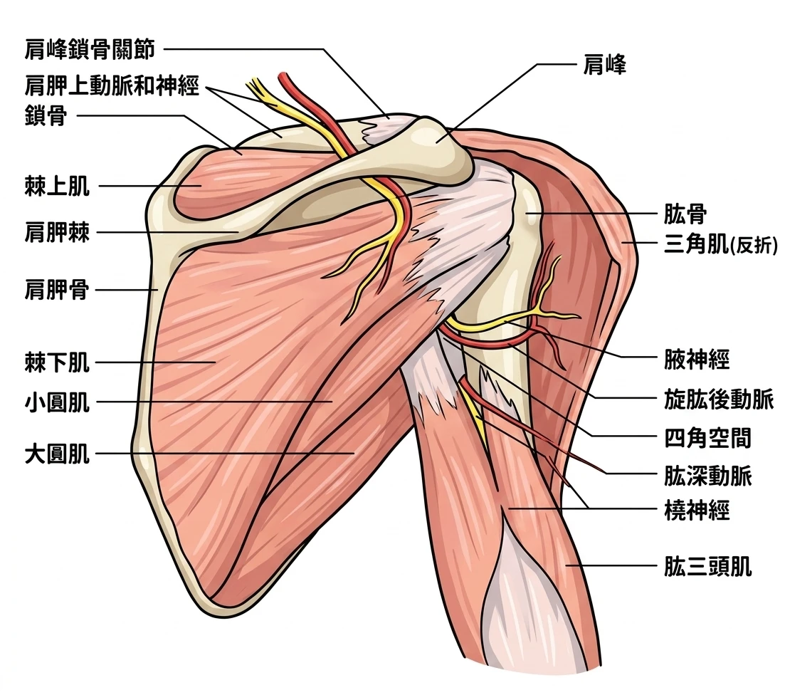 認識四角空間症候群 (Quadrilateral Space Syndrome) 肩膀後側不明疼痛的隱形殺手