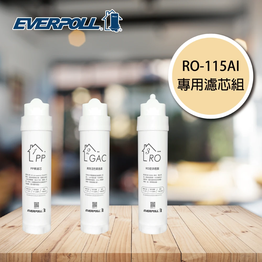 RO-115AI專用濾芯組(三入組)