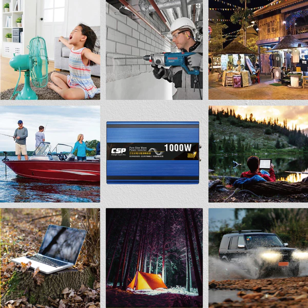 【CSP】高功率 正弦波 1000W 電源轉換器 台灣製造 轉換器 正極轉負極 露營 野地露營 露營車