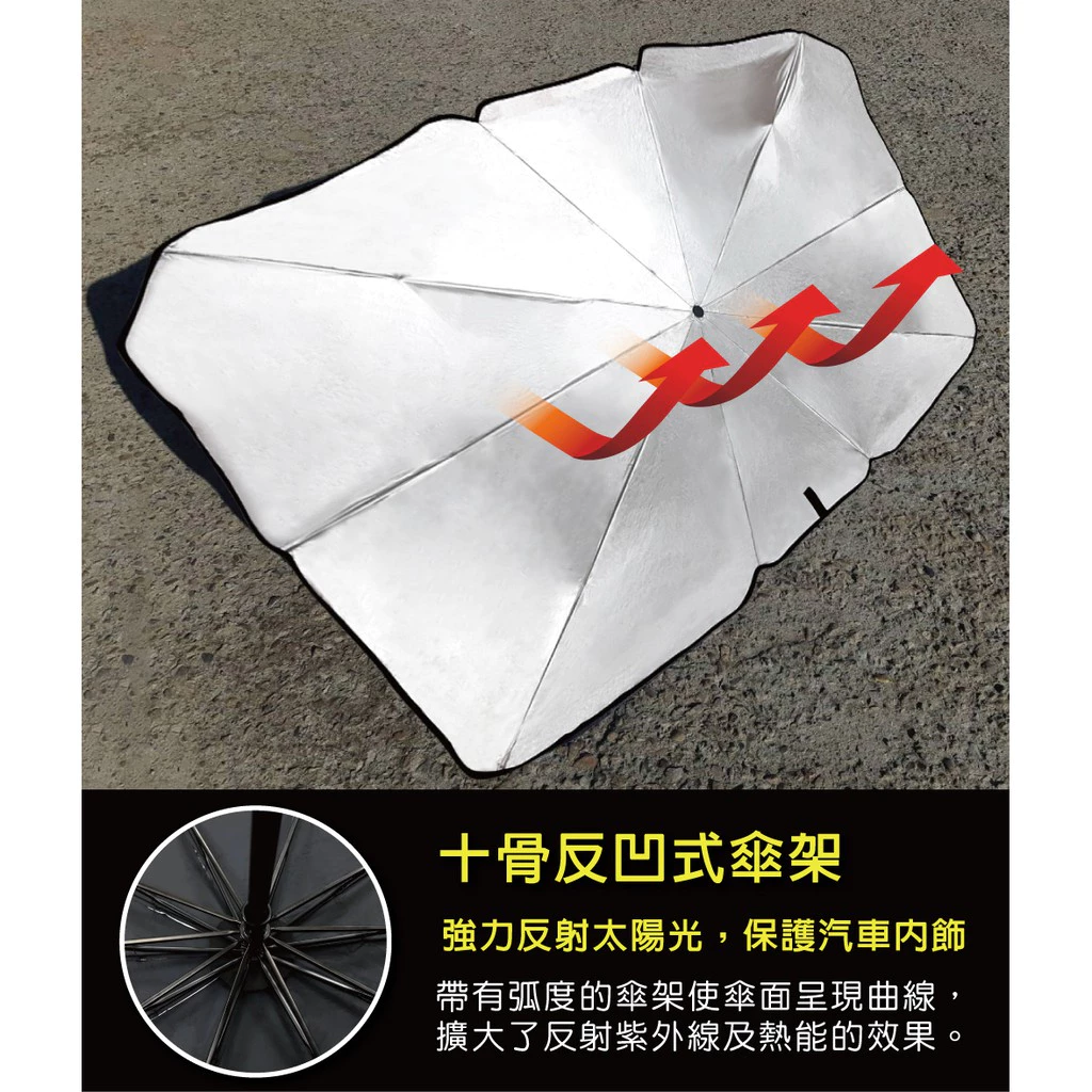 車用前擋遮陽傘 抗UV、防紫外線，防曬、汽車遮陽、隔熱