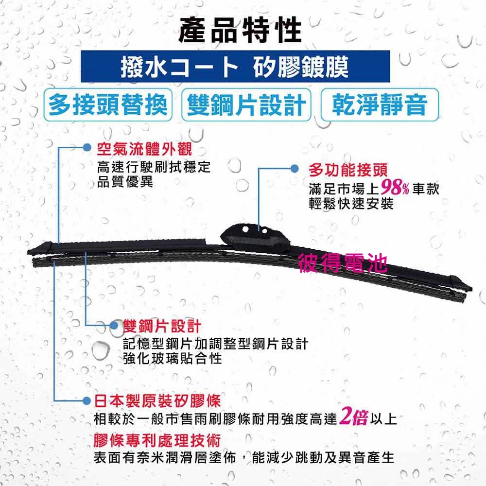 MOON 雨刷 福特Ford Focus MK4 2019年以後 24吋+20吋 D接頭