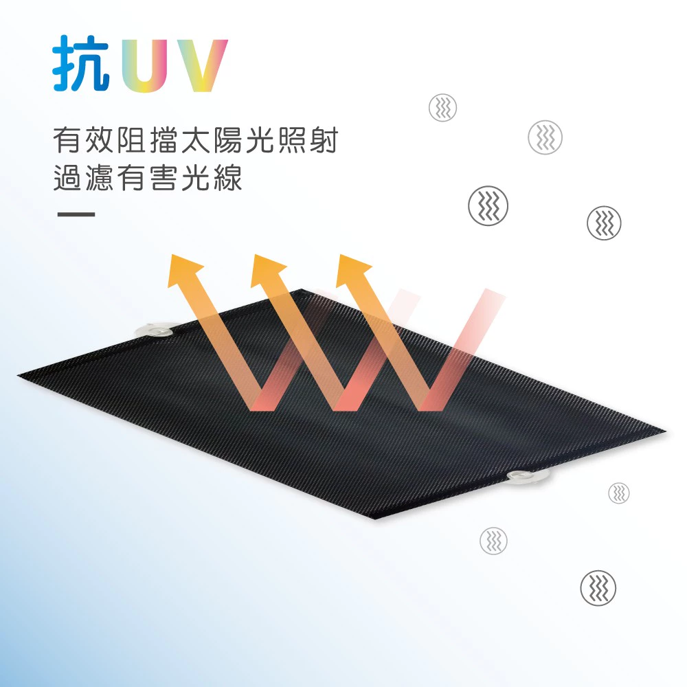 側窗捲式遮陽簾1組2入 (車用 防曬 捲簾 遮陽 隔熱 抗UV )