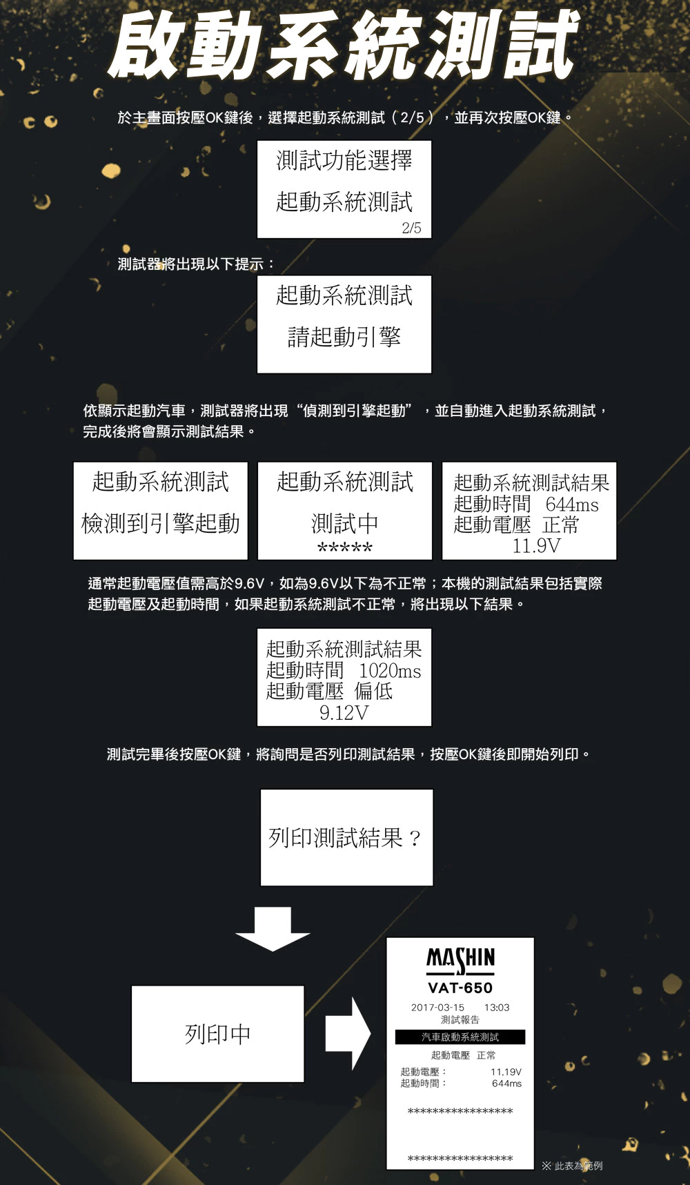 麻新電子 VAT-650 12V 機車電池測試器 鉛酸電池 測試器 機車電池可測 檢測機 發電機 啟動馬達