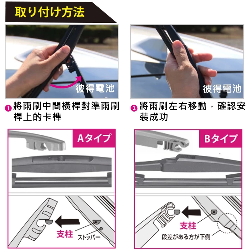 【彼得電池】日本NWB 後雨刷 GRA系列GRB系列 8吋 10吋 11吋 12吋 14吋 16吋後窗雨刷GRA GRB