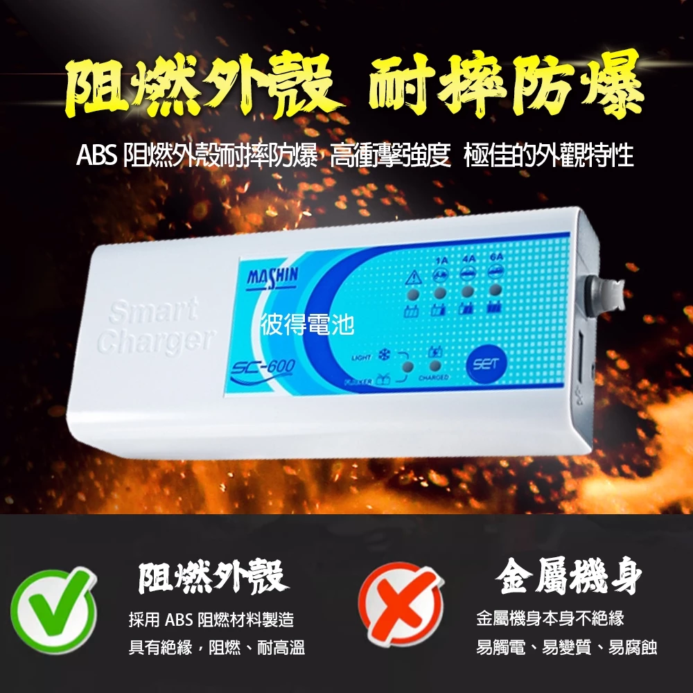 【彼得電池】麻新電子 SS01環端線 SS01鱷魚夾 SC-600專用配線 快速接頭 充電專用 免拆電池 重機充電線材