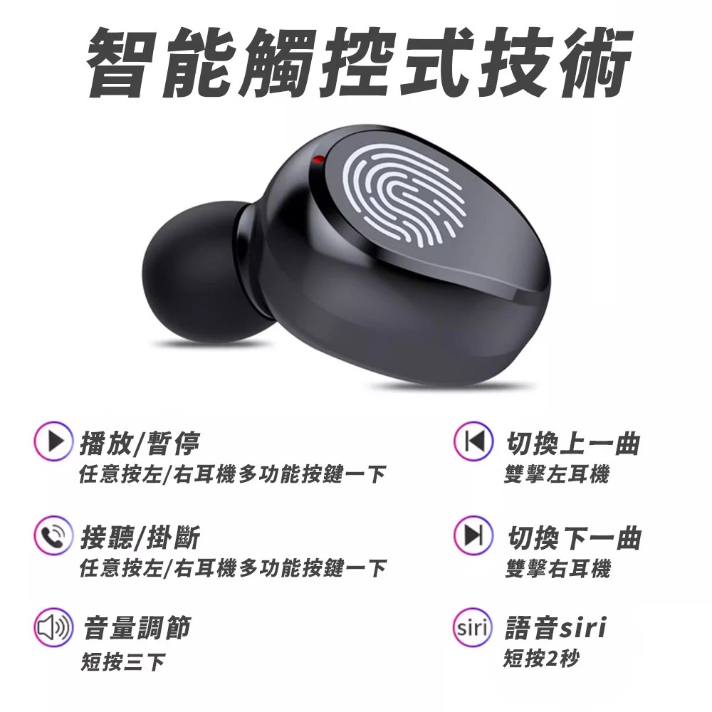 Amoi夏新【旗艦版】F9 無線藍芽耳機 藍牙5.2 自動配動 蘋果 安卓適用 運動耳機