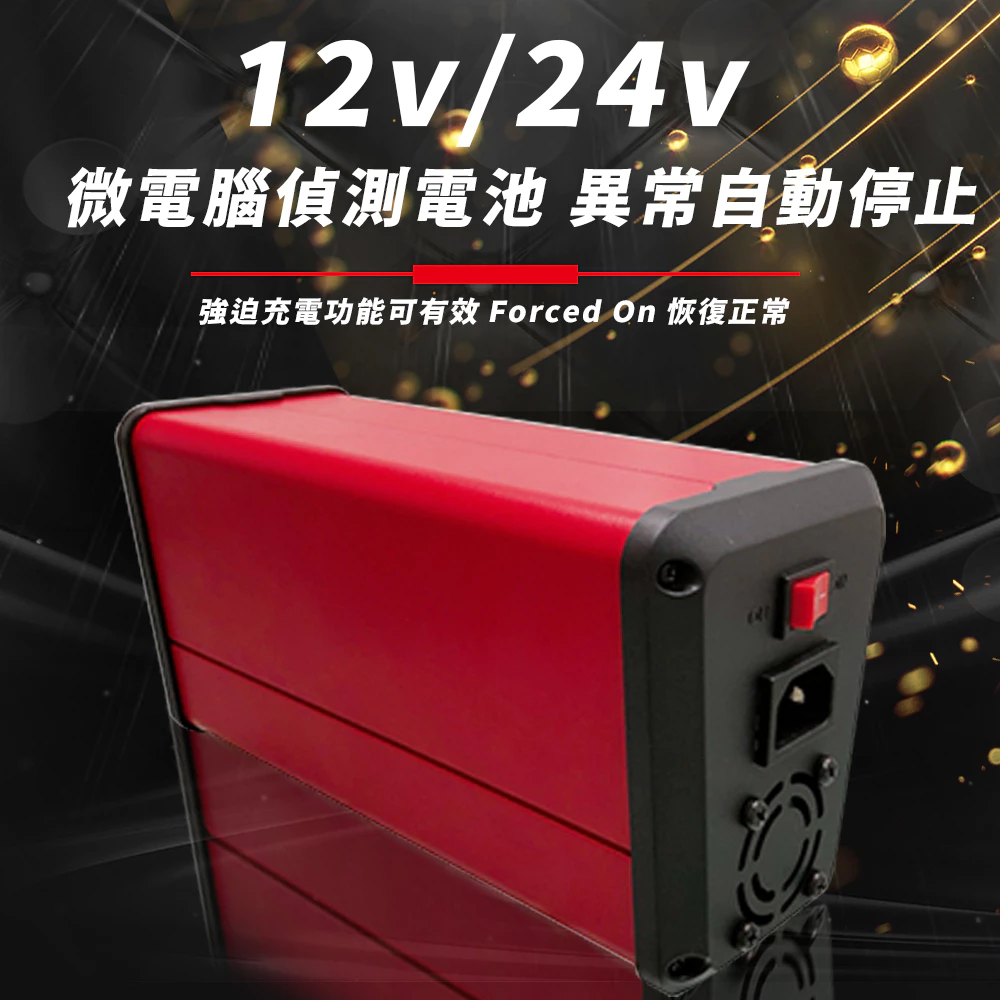 麻新電子 LFP-2412 24V 12A電池充電器 鉛酸 台灣製造 一年保固