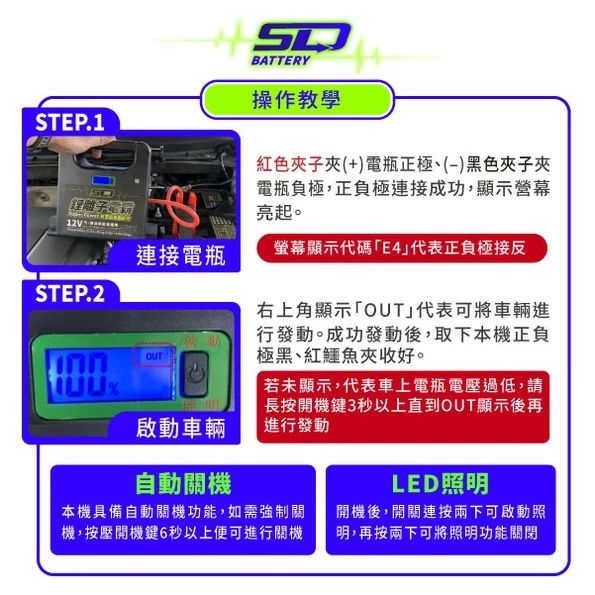 【送電瓶充電器】SLD 鋰離子電霸 救車電源 救車電霸 緊急啟動電源 汽車啟動電源 柴油車 哇電X3 電力士