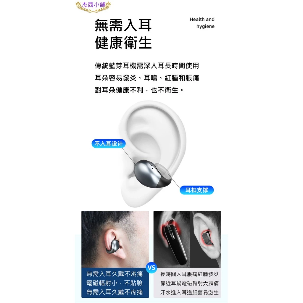 Amoi夏新S19【按鍵式】無線藍芽耳機 藍牙5.0 不入耳設計 超長續航 運動跑步 蘋果安卓手機適用