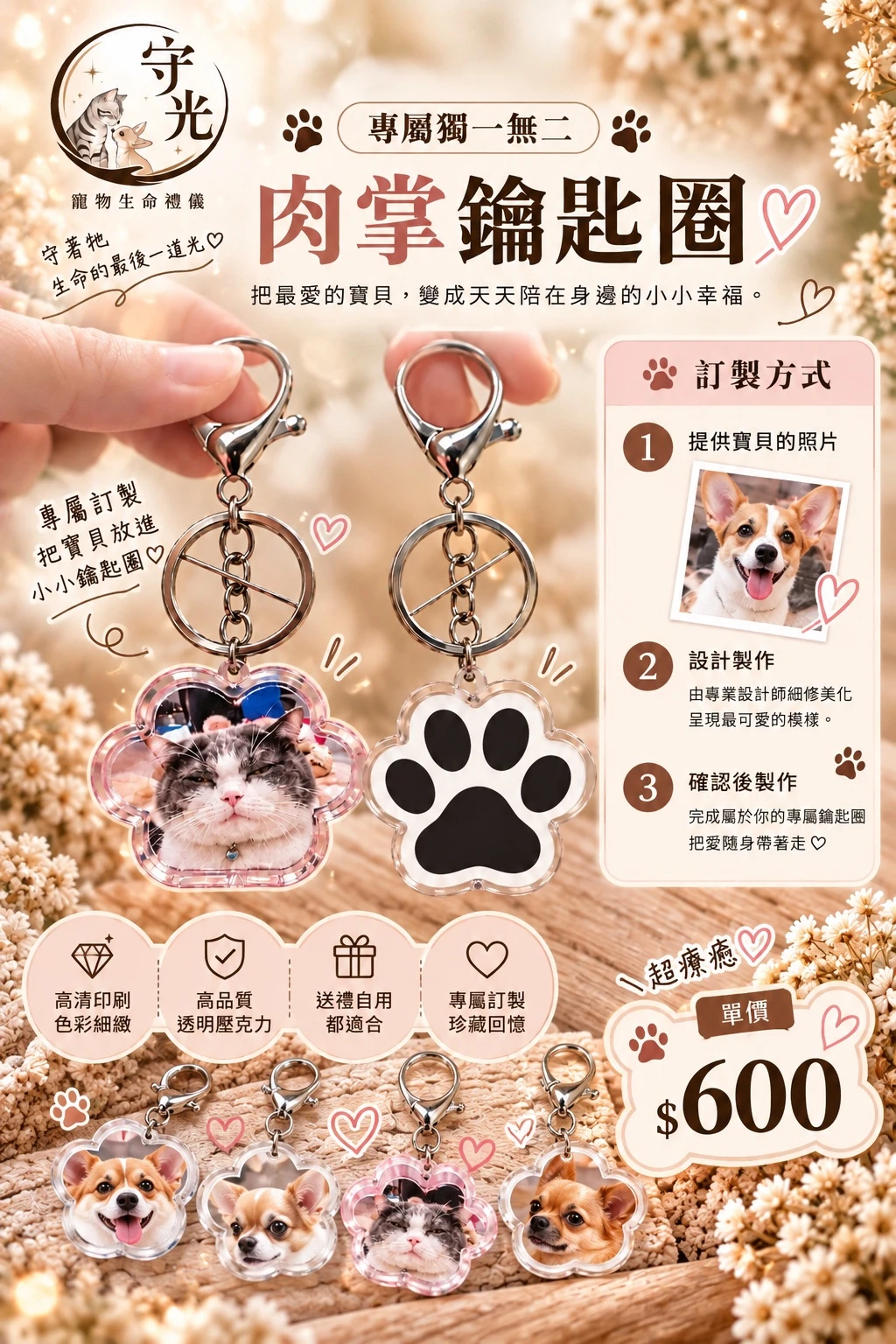 肉掌鑰匙圈