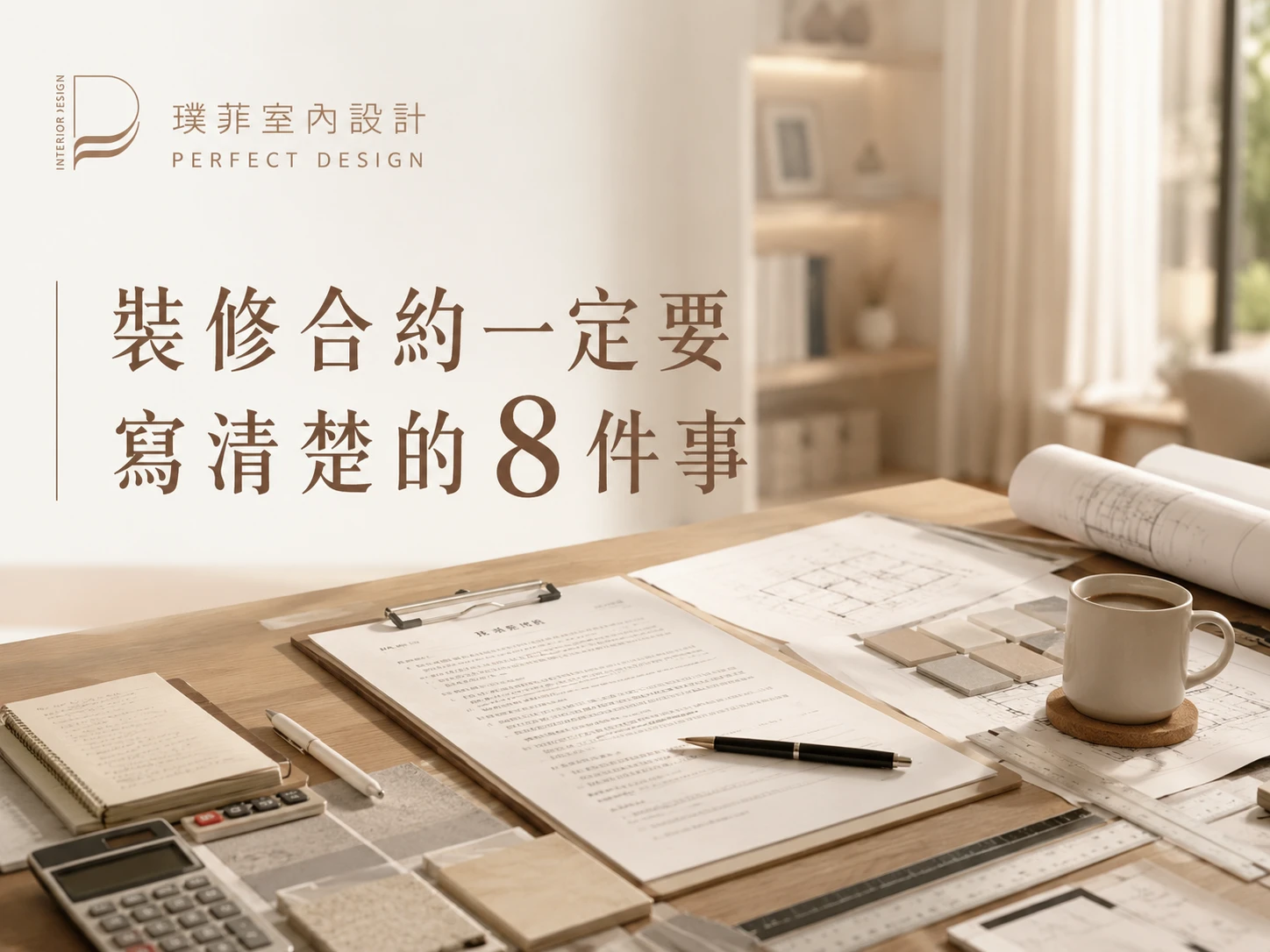 裝修合約一定要寫清楚的 8 件事｜室內設計推薦｜桃園室內設計推薦