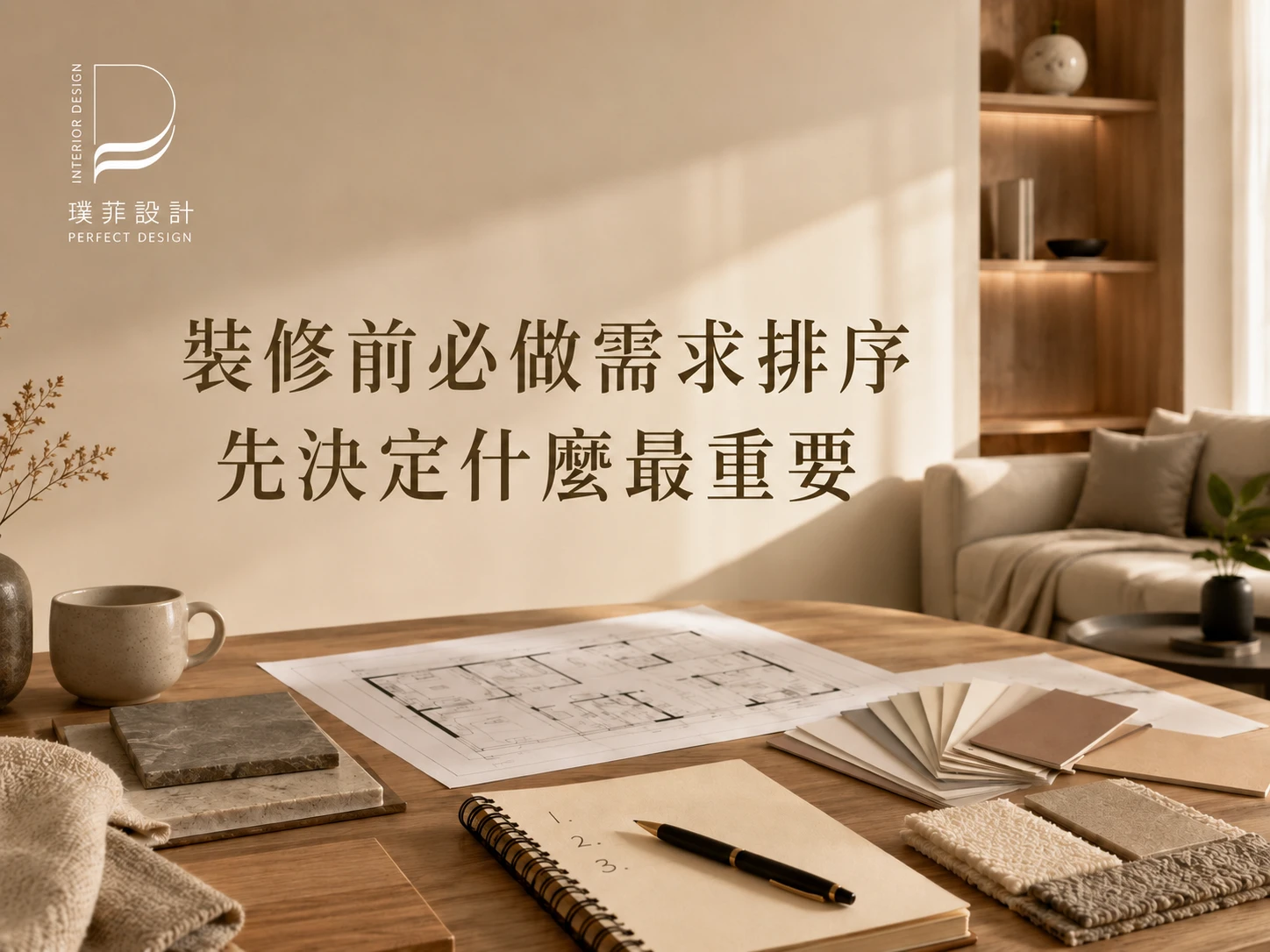 裝修前必做需求順序，先決定甚麼最重要｜室內設計推薦｜桃園室內設計推薦