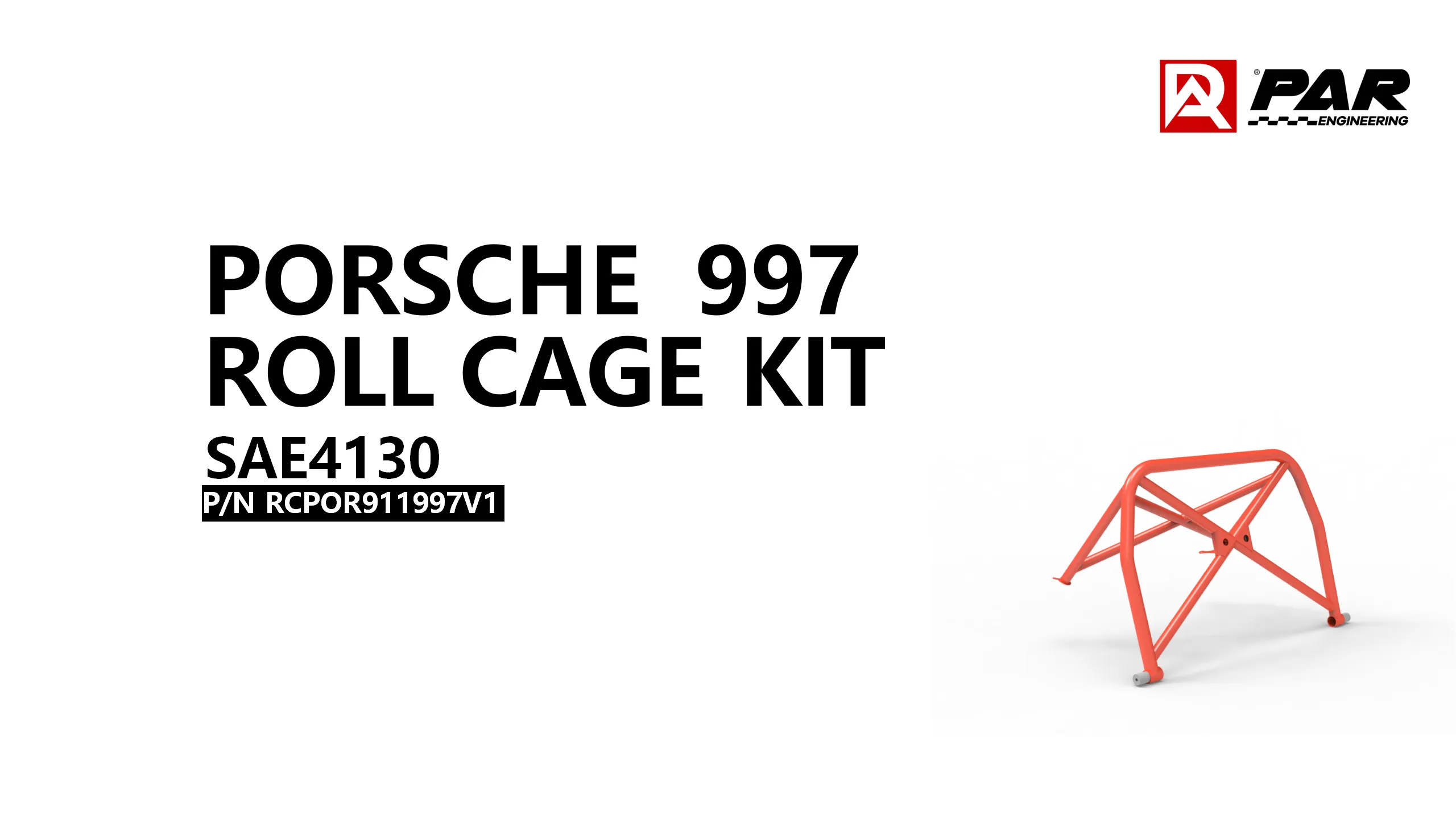 PAR 鉻鉬合金鋼可拆卸防滾籠 適用:Porsche 911 997
