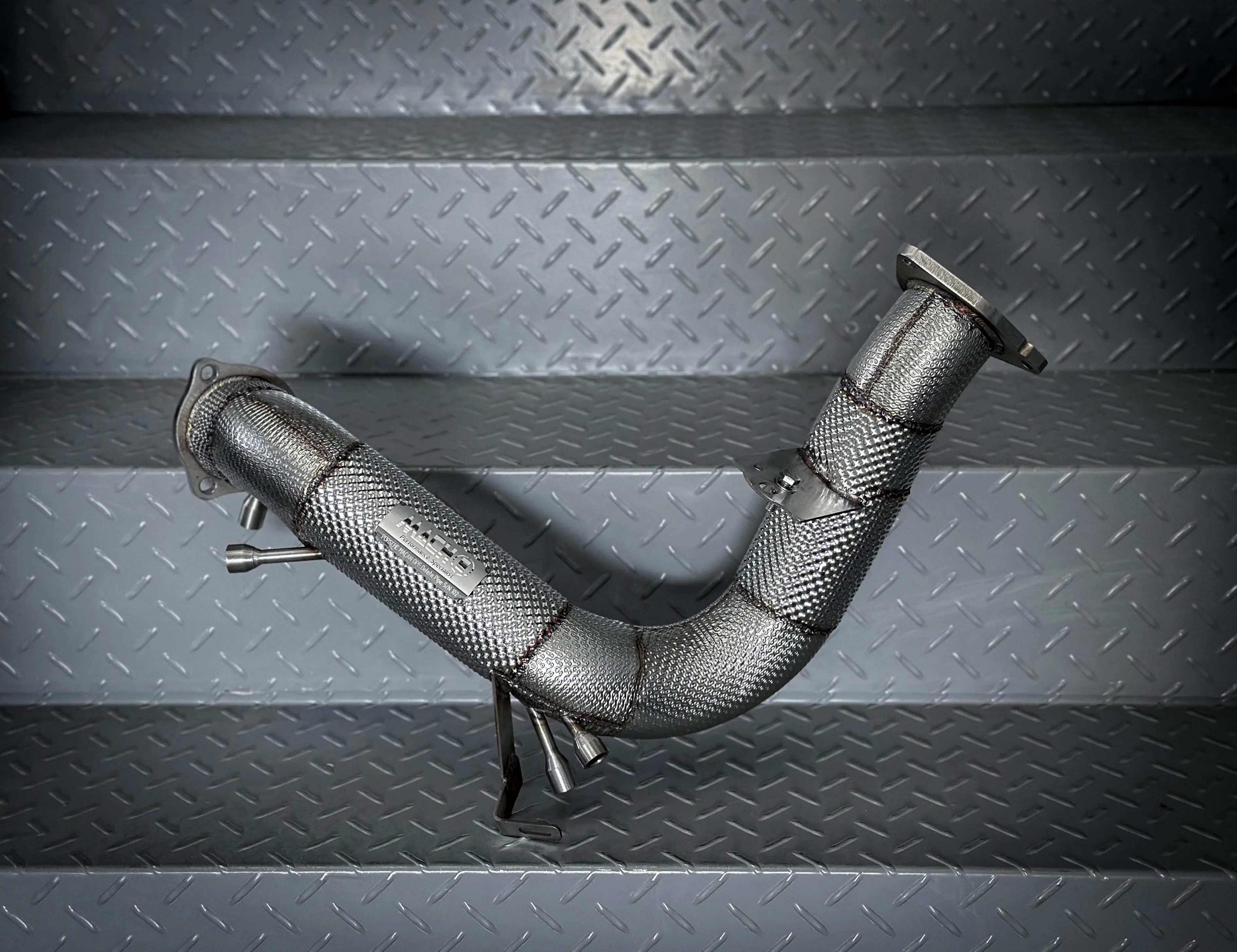 Mach5 Performance 高流量隔熱OPF取代前管   適用:Porscche Macan 2.0 OPF