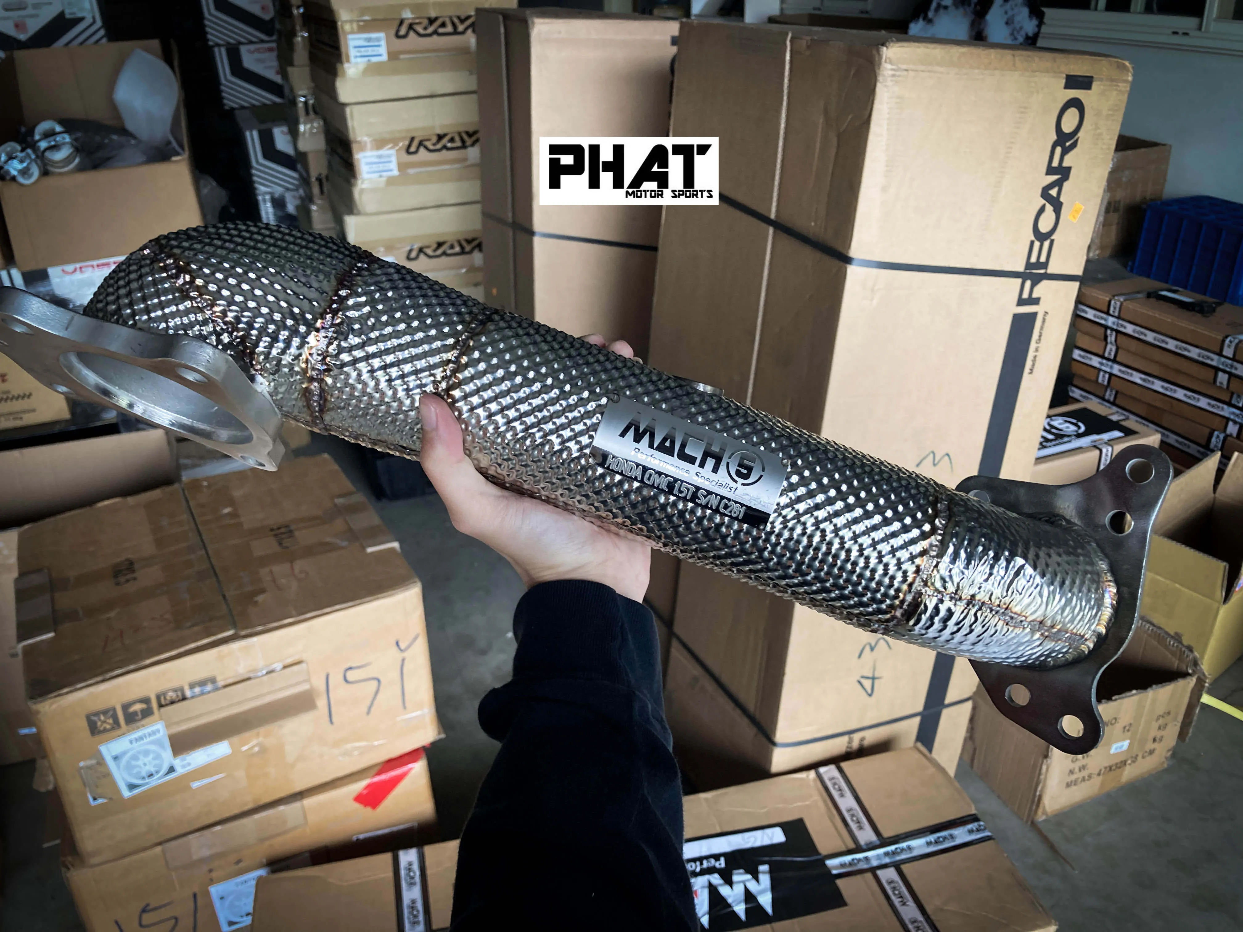Mach5 Performance 高流量隔熱當派 Downpipe  適用:Honda CRV 5代 1.5t 