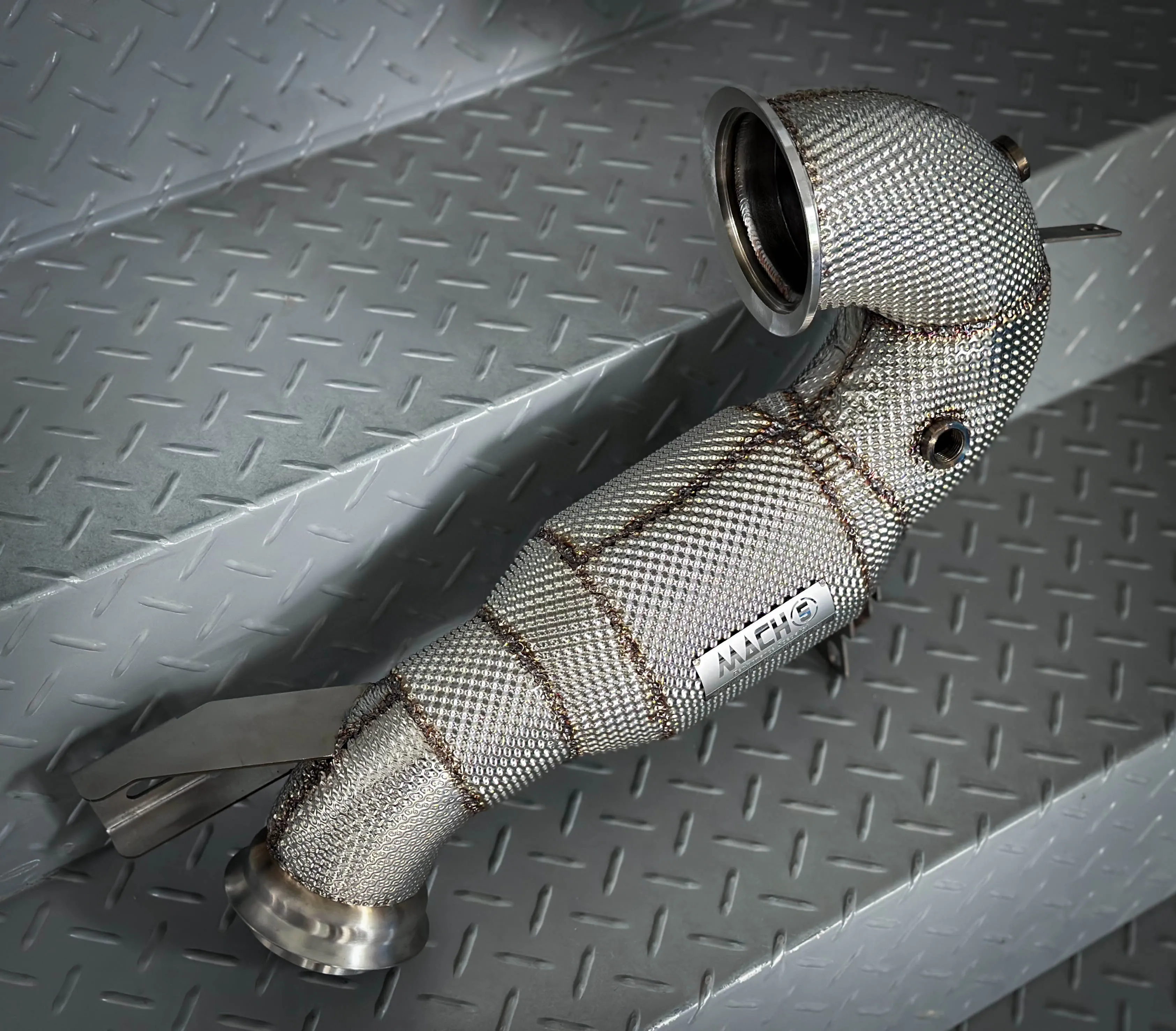 Mach5 Performance 高流量隔熱當派 Downpipe Mercedes Benz w213 E53 M256