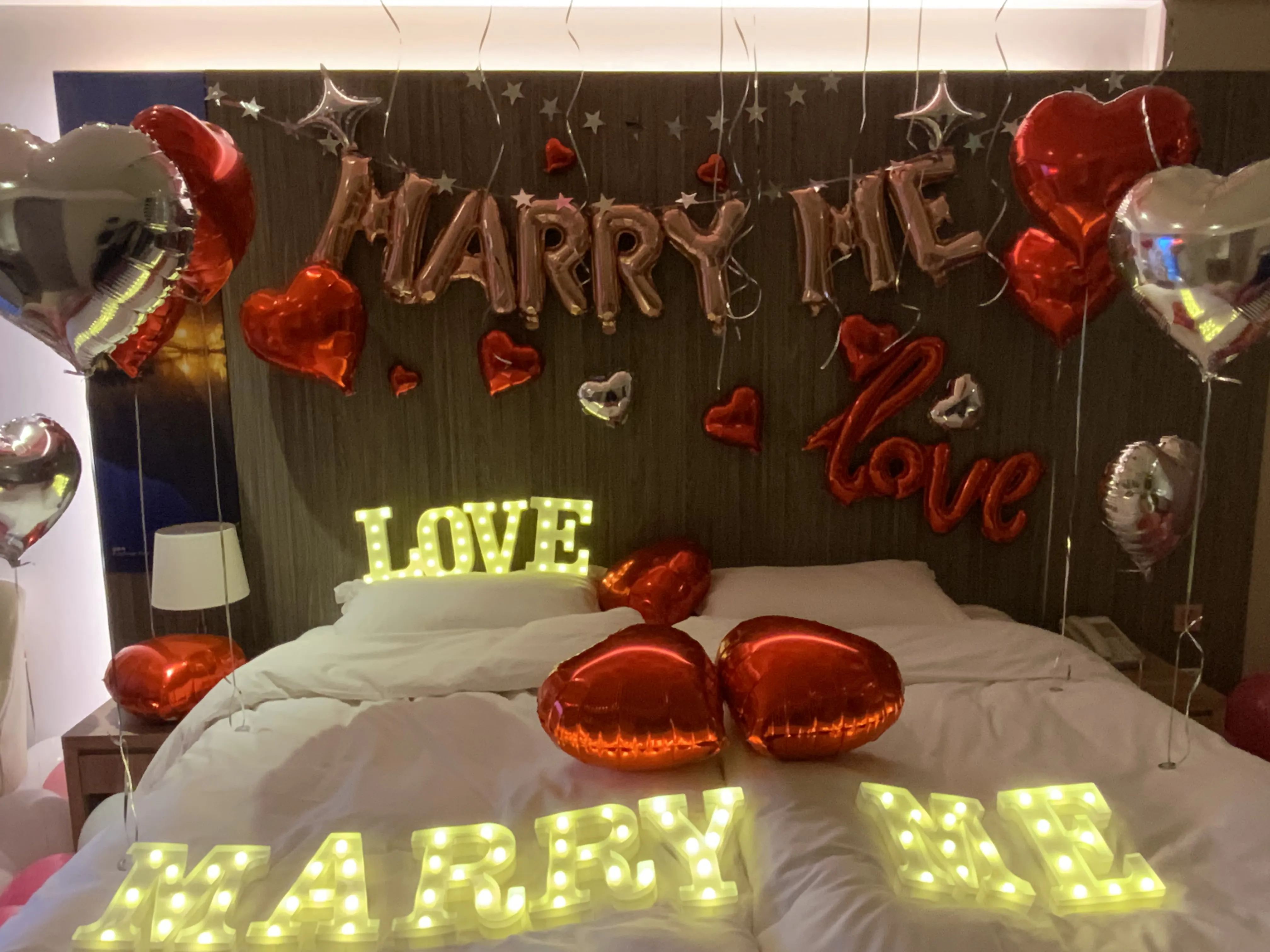 求婚飯店氣球佈置