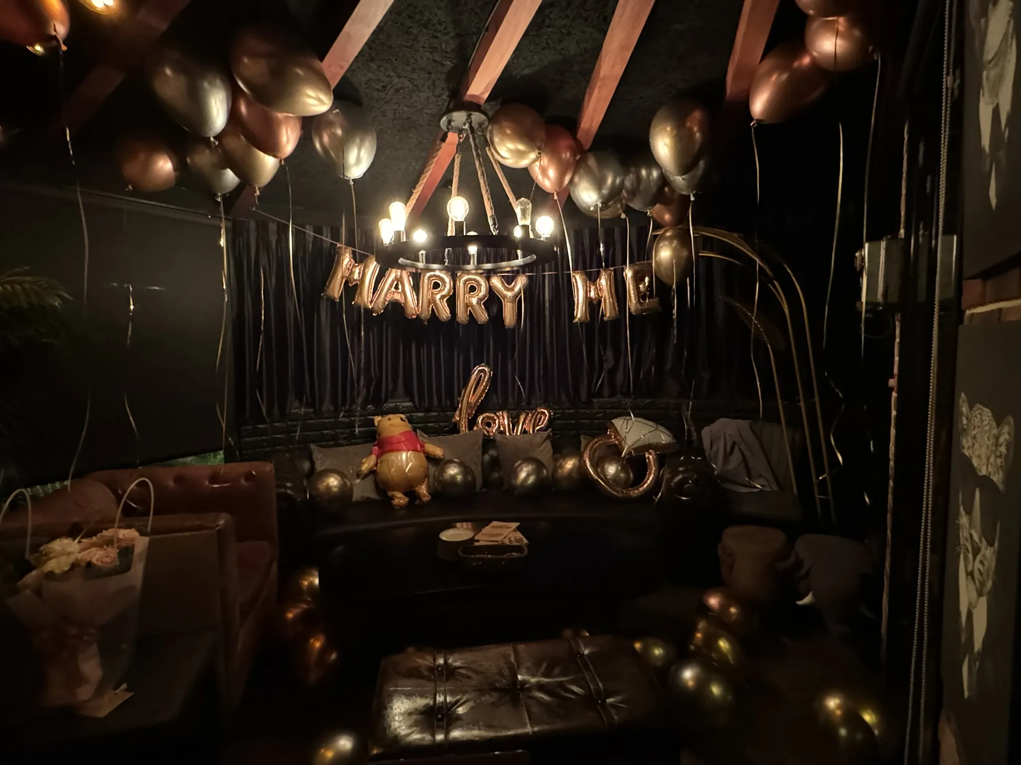 求婚餐廳氣球佈置